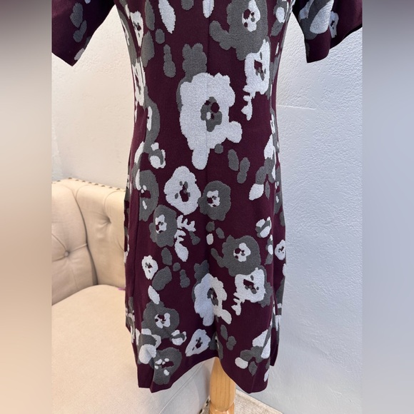 Kenzo Floral Jacquard Fit & Flare Mini Dress L - Picture 7 of 13